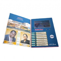 7inch A4 soft cover video brochure